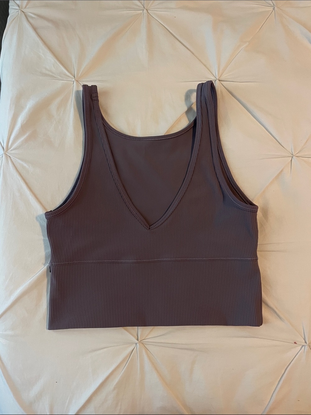 lululemon athletica Ribbed V-Neck Tank Top in Mauve